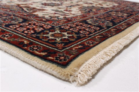 Tabriz Beige Runner Hand Knotted 26 X 100 Area Rug 250-23725 Image 6