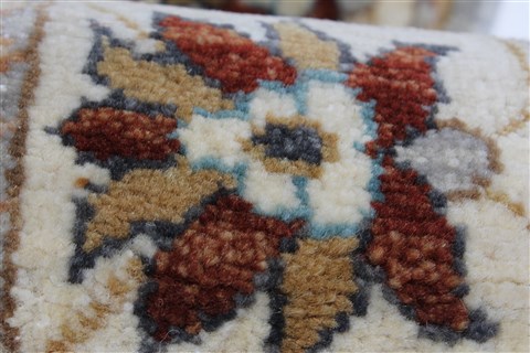 Pishavar Grey Runner Hand Knotted 26 X 103 Area Rug 250-23727 Image 10