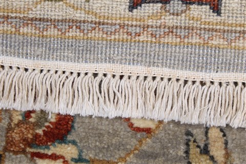 Pishavar Grey Runner Hand Knotted 26 X 103 Area Rug 250-23727 Image 1