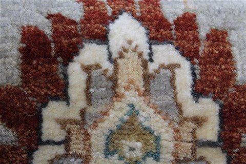 Pishavar Grey Runner Hand Knotted 26 X 103 Area Rug 250-23727 Image 8