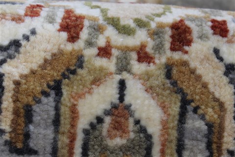 Pishavar Grey Runner Hand Knotted 26 X 103 Area Rug 250-23727 Image 9