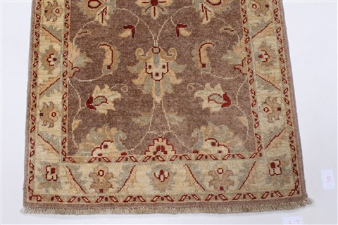 Pishavar Grey Runner Hand Knotted 26 X 911 Area Rug 250-23731 Image 3
