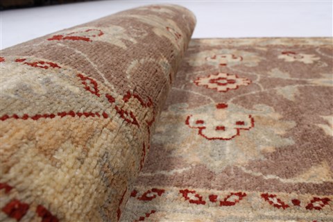 Pishavar Grey Runner Hand Knotted 26 X 911 Area Rug 250-23731 Image 9