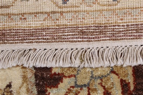 Ziegler Brown Runner Hand Knotted 27 X 102 Area Rug 250-23733 Image 1