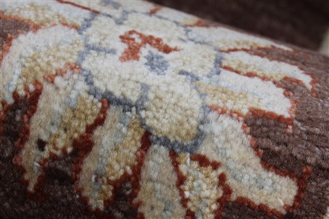 Ziegler Brown Runner Hand Knotted 27 X 102 Area Rug 250-23733 Image 7