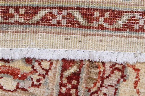 Pishavar Beige Runner Hand Knotted 29 X 100 Area Rug 250-23737 Image 1