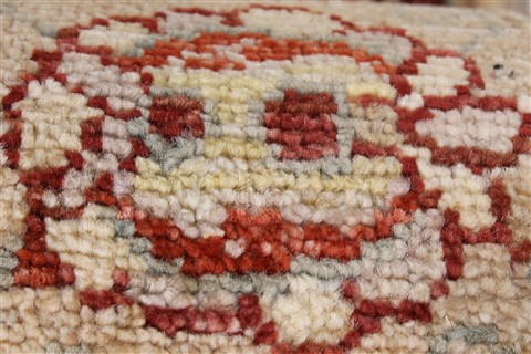 Pishavar Beige Runner Hand Knotted 29 X 100 Area Rug 250-23737 Image 8