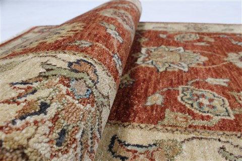 Ziegler Brown Runner Hand Knotted 26 X 910 Area Rug 250-23738 Image 11