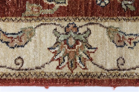 Ziegler Brown Runner Hand Knotted 26 X 910 Area Rug 250-23738 Image 3