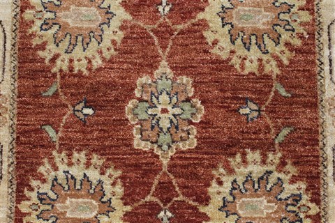 Ziegler Brown Runner Hand Knotted 26 X 910 Area Rug 250-23738 Image 4