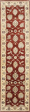 Ziegler Brown Runner Hand Knotted 2'7" X 9'9"  Area Rug 250-23740