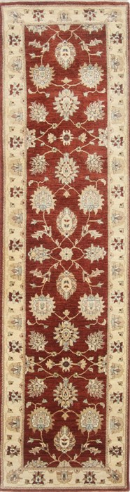 Ziegler Brown Runner Hand Knotted 27 X 99  Area Rug 250-23741 Image 0
