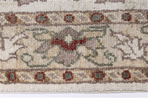 Pishavar Beige Runner Hand Knotted 29 X 911 Area Rug 250-23746 Image 3