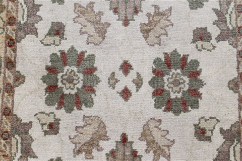 Pishavar Beige Runner Hand Knotted 29 X 911 Area Rug 250-23746 Image 4