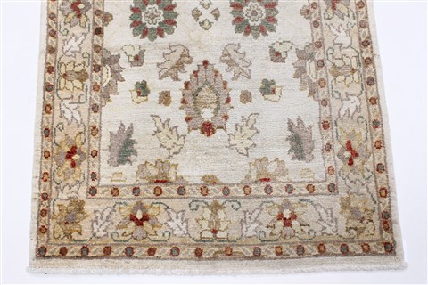 Pishavar Beige Runner Hand Knotted 29 X 911 Area Rug 250-23746 Image 5