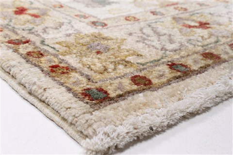 Pishavar Beige Runner Hand Knotted 29 X 911 Area Rug 250-23746 Image 6