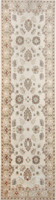 Pishavar Beige Runner Hand Knotted 29 X 911 Area Rug 250-23746 Image 0