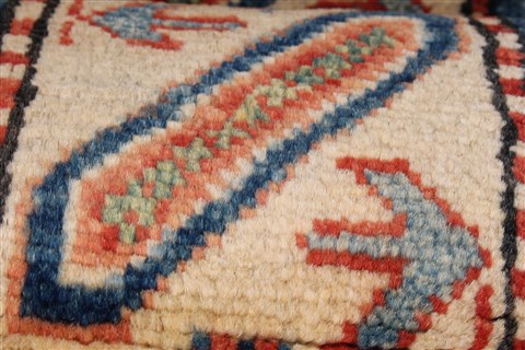 Kazak Red Runner Hand Knotted 210 X 93 Area Rug 250-23748 Image 10