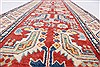 Kazak Red Runner Hand Knotted 210 X 93  Area Rug 250-23748 Thumb 2