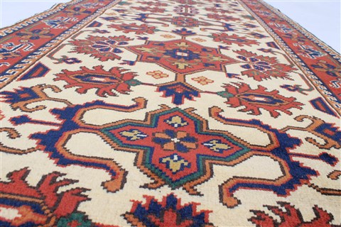 Turkman Beige Runner Hand Knotted 29 X 103 Area Rug 250-23749 Image 2