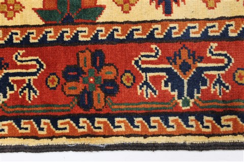 Turkman Beige Runner Hand Knotted 29 X 103 Area Rug 250-23749 Image 3