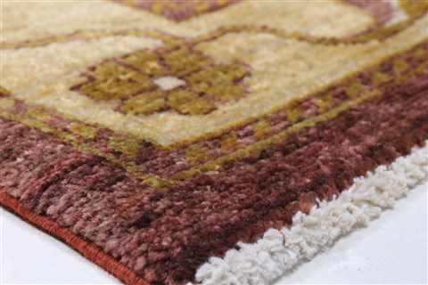 Chobi Purple Runner Hand Knotted 27 X 96 Area Rug 250-23755 Image 7
