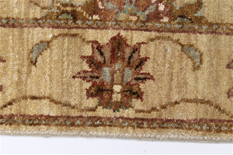 Ziegler Beige Runner Hand Knotted 27 X 99 Area Rug 250-23756 Image 4