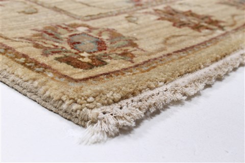 Ziegler Beige Runner Hand Knotted 27 X 99 Area Rug 250-23756 Image 7