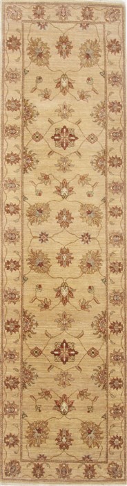 Ziegler Beige Runner Hand Knotted 27 X 99 Area Rug 250-23756 Image 0