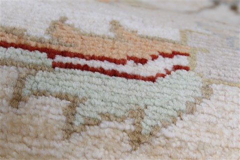Chobi Beige Runner Hand Knotted 29 X 99 Area Rug 250-23757 Image 9