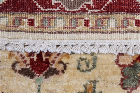 Pishavar Beige Runner Hand Knotted 29 X 96 Area Rug 250-23759 Image 1