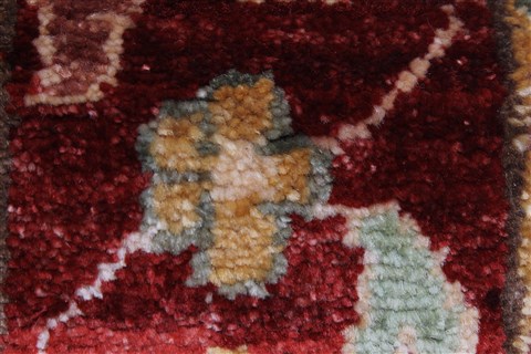 Pishavar Beige Runner Hand Knotted 29 X 96 Area Rug 250-23759 Image 7