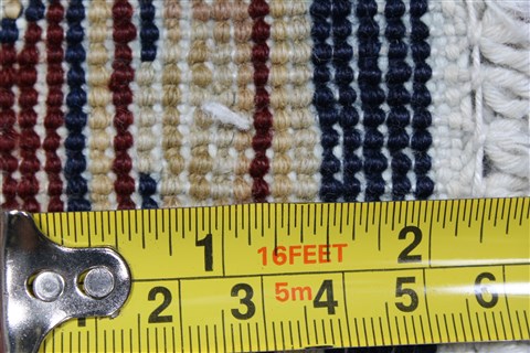 Pishavar Blue Runner Hand Knotted 211 X 87 Area Rug 250-23760 Image 11