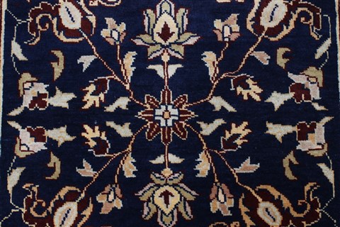 Pishavar Blue Runner Hand Knotted 211 X 87 Area Rug 250-23760 Image 4