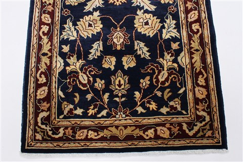 Pishavar Blue Runner Hand Knotted 211 X 87 Area Rug 250-23760 Image 5