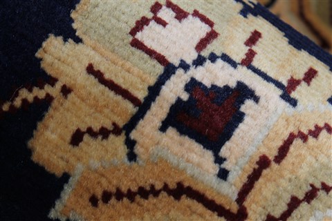 Pishavar Blue Runner Hand Knotted 211 X 87 Area Rug 250-23760 Image 8