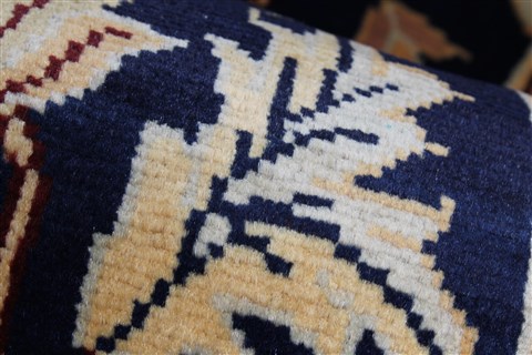 Pishavar Blue Runner Hand Knotted 211 X 87 Area Rug 250-23760 Image 9