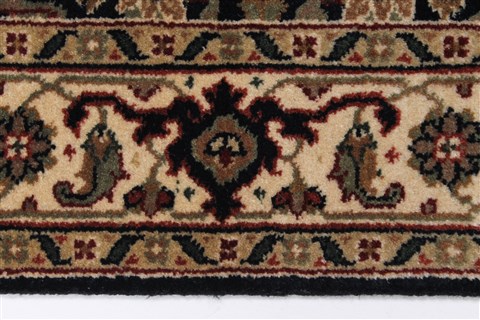 Herati Black Runner Hand Knotted 26 X 911  Area Rug 250-23762 Image 3