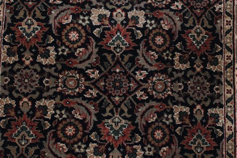 Herati Black Runner Hand Knotted 26 X 911  Area Rug 250-23762 Image 4