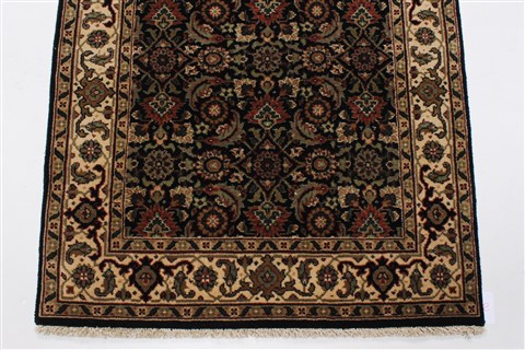 Herati Black Runner Hand Knotted 26 X 911  Area Rug 250-23762 Image 5