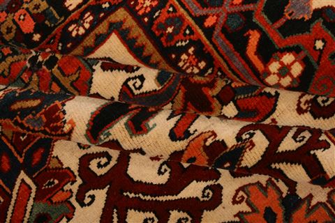 Heriz Beige Hand Knotted 95 X 130 Area Rug 100-23765 Image 6