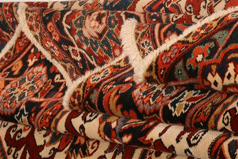 Heriz Beige Hand Knotted 95 X 130 Area Rug 100-23765 Image 8