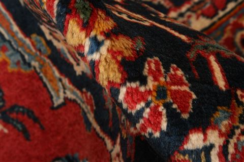 Heriz Red Hand Knotted 102 X 143 Area Rug 100-23769 Image 1