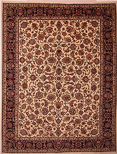 Mashad White Hand Knotted 10'0" X 13'0"  Area Rug 100-23772