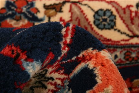 Kashan Blue Hand Knotted 910 X 131 Area Rug 100-23777 Image 1