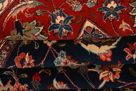 Kashan Blue Hand Knotted 910 X 131 Area Rug 100-23777 Image 3