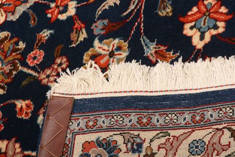 Kashan Blue Hand Knotted 910 X 131 Area Rug 100-23777 Image 8