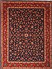 Kashan Blue Hand Knotted 910 X 131  Area Rug 100-23777 Thumb 0