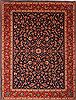 Kashan Blue Hand Knotted 910 X 131 Area Rug 100-23777 Thumb 0