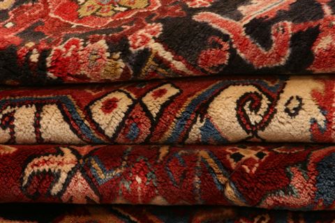 Heriz Red Square Hand Knotted 109 X 120 Area Rug 100-23778 Image 2